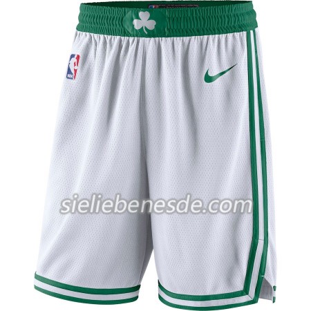Boston Celtics Weiß 2018-19 Nike Herren Kurze Hose Swingman